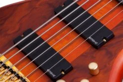 Schecter Stiletto Series STILETTO-STU-6-HSN Honey Satin 6 String Bass With EMG-HZ Pickups 2730-SHC -L.A MUSIC Instruments STILETTO 20STUDIO 206 20HSN 20PICKUPS