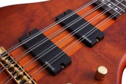 Schecter STILETTO-STU-8-LH-HSN Honey Satin 8 String Bass With EMG HZ Pickups 2741-SHC -L.A MUSIC Instruments STILETTO 20STUDIO 208 20HSN 20PICKUPS1