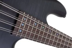 Schecter STILETTO STU 8 STBLS See Thru Black 8 String Bass With EMG HZ Pickups 2742-SHC -L.A MUSIC Instruments STILETTO 20STUDIO 208 20STBLK 20NECK 20INLAYS