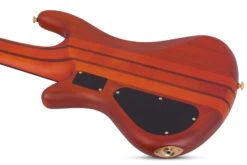 Schecter Stiletto Studio-6 FL Fretless Honey Satin HSN 2791-SHC -L.A MUSIC Instruments STILETTO STUDIO 6 FL HSN BODY BACK