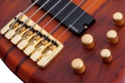 Schecter Stiletto Studio-6 FL Fretless Honey Satin HSN 2791-SHC -L.A MUSIC Instruments STILETTO STUDIO 6 FL HSN BRIDGE