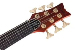 Schecter Stiletto Studio-6 FL Fretless Honey Satin HSN 2791-SHC -L.A MUSIC Instruments STILETTO STUDIO 6 FL HSN HEADSTOCK