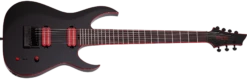 Schecter Sunset-7 ET EVERTUNE Red Dawn 7 String Electric Guitar, Gloss Black 3893-SHC