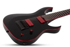 Schecter Sunset-7 ET EVERTUNE Red Dawn 7 String Electric Guitar, Gloss Black 3893-SHC -L.A MUSIC Instruments Sunset 7 20ET 20Red 20Dawn.Gloss 20Black.02