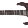 Schecter Sunset-7 Extreme 7 String Left Handed Electric Guitar, Satin Scarlet Burst 2577-SHC
