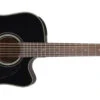 Takamine Dreadnought Cutaway Black 6-String Acoustic/Electric Guitar GD30CE
