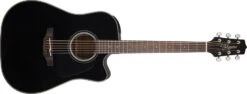 Takamine Dreadnought Cutaway Black 6-String Acoustic/Electric Guitar GD30CE