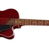 Vox Giulietta VGA-3PS Mini Electric / Acoustic Guitar, Transparent Red VGA3PSTR