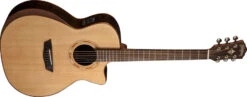 Washburn Comfort Deluxe Natural Grand Auditorium Cutaway Solid Sitka Spruce Rosewood WCG20SCE-O