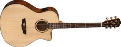 Washburn WLO10SCE Woodline Natural Cutaway Orchestra Solid Spruce Mahogany