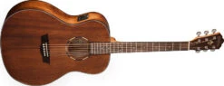 Washburn WLO12SE Woodline Natural Orchestra Solid Mahogany Acoustic Electric