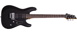 Schecter C-6-FR-DELUXE-SBK Satin Black Guitar W FR With Schecter Diamond Plus 434-SHC