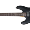 Schecter C-6-DELUXE-LH-SBK Satin Black Guitar With Schecter Diamond Plus 433-SHC