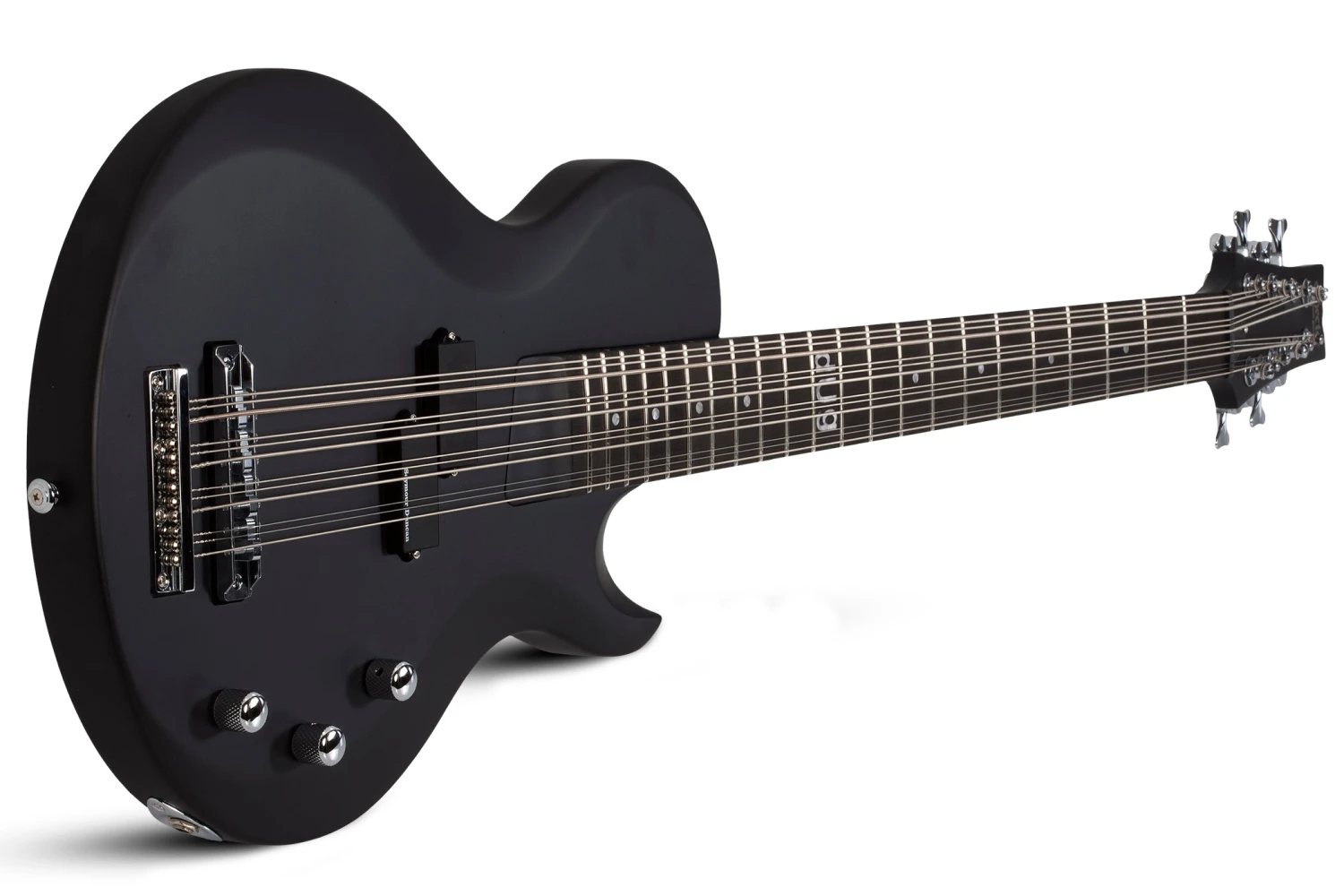Schecter Dug Pinnick Dp-12 Electric Bass, Satin Black 459-SHC 2 Schecter Dug Pinnick Dp-12 Electric Bass, Satin Black 459-SHC - Image 2