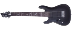Schecter DAMIEN PTM 8 LH SBK LH Satin Black 8 String Guitar With EMG 81, 85 Pickups 1188-SHC