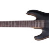 Schecter Demon-7 Left-Handed Electric Guitar Satin Black 3667-SHC