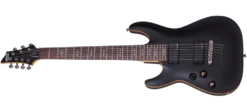 Schecter Demon-7 Left-Handed Electric Guitar Satin Black 3667-SHC