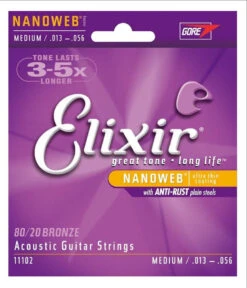 Elixir Acoustic Guitar 6 String NanoWeb Medium 11102-ELX
