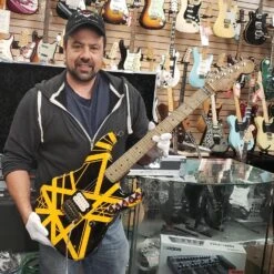 EVH 79 Tribute Relic Bumblebee - Black With Yellow Stripes -L.A MUSIC Instruments evh1