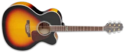 Takamine Jumbo Cutaway Acoustic-Electric Guitar, Sunburst GJ72CE-BSB