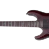Schecter LEFT HANDED HELLRAISER HR-C-1-FR-LH-BCH Black Cherry Guitar With Floyd Rose And EMG 81TW 89 1831-SHC
