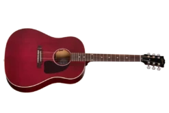Gibson J-45 Special Acoustic/Electric Guitar With Softshell Case - Satin Wine Red MCRS45SPCWR