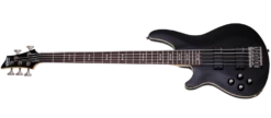 Schecter OMEN-5-LH-BLK Gloss Black 5 String Bass With Schecter Diamond Bass SCH-2095