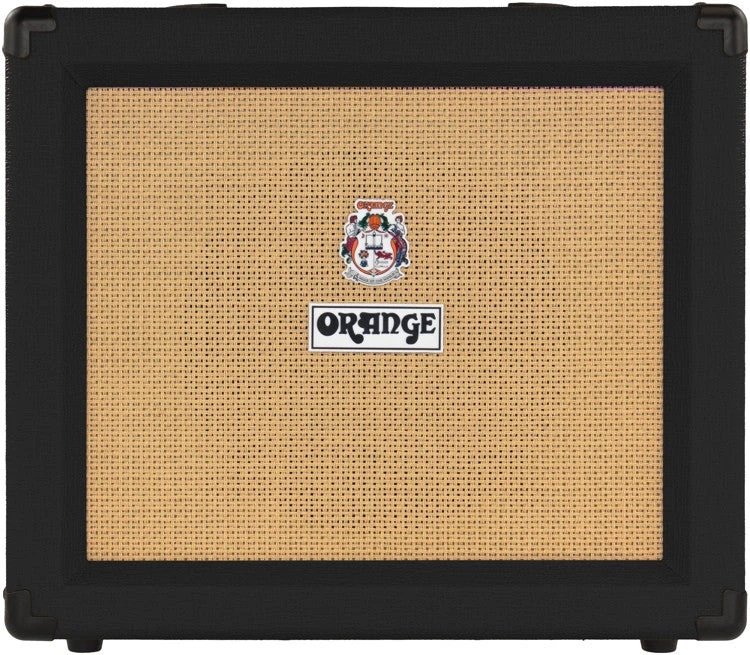 Orange CRUSH35RT-BK Twin Channel Solid State Crush 1x10" Combo With CabSim Headphone Out, Digital Reverb & Tuner, 35 Watts Black 1 Orange CRUSH35RT-BK Twin Channel Solid State Crush 1x10" Combo With CabSim Headphone Out, Digital Reverb & Tuner, 35 Watts Black