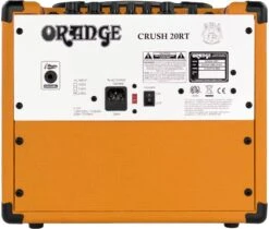 Orange CRUSH20RT Twin Channel Solid State Crush 1x8" Combo With CabSim Headphone Out, Digital Reverb & Tuner, 20 Watts -L.A MUSIC Instruments orange crush 20rt guitar amp combo back