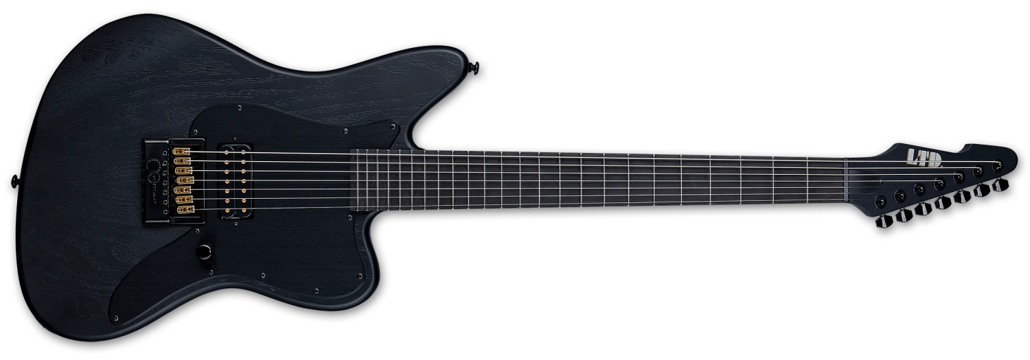 ESP LTD Alex Wade XJ AW-XJ7 Signature 7 String Baritone Electric Guitar - Black Satin LAWXJ7BETOGBLKS 1 ESP LTD Alex Wade XJ AW-XJ7 Signature 7 String Baritone Electric Guitar - Black Satin LAWXJ7BETOGBLKS