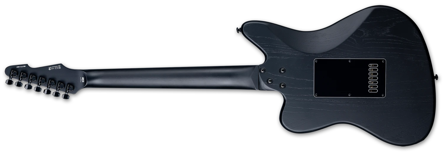 ESP LTD Alex Wade XJ AW-XJ7 Signature 7 String Baritone Electric Guitar - Black Satin LAWXJ7BETOGBLKS 2 ESP LTD Alex Wade XJ AW-XJ7 Signature 7 String Baritone Electric Guitar - Black Satin LAWXJ7BETOGBLKS - Image 2