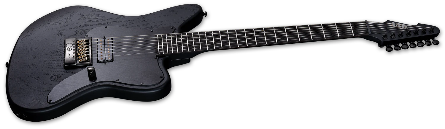 ESP LTD Alex Wade XJ AW-XJ7 Signature 7 String Baritone Electric Guitar - Black Satin LAWXJ7BETOGBLKS 3 ESP LTD Alex Wade XJ AW-XJ7 Signature 7 String Baritone Electric Guitar - Black Satin LAWXJ7BETOGBLKS - Image 3
