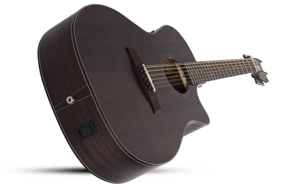 Schecter ORLEANS-STUDIO-12AC-SSTBLK Orleans Studio Acoustic Electric 12 String Satin See Through Black 3714-SHC 6 Schecter ORLEANS-STUDIO-12AC-SSTBLK Orleans Studio Acoustic Electric 12 String Satin See Through Black 3714-SHC - Image 6