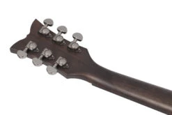 Schecter ORLEANS-STUDIO-AC-SSTBLK Orleans Studio Acoustic Electric Satin See Thru Black 3713-SHC -L.A MUSIC Instruments orleans studio ac sstblk headstock back highres
