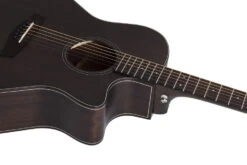 Schecter ORLEANS-STUDIO-AC-SSTBLK Orleans Studio Acoustic Electric Satin See Thru Black 3713-SHC -L.A MUSIC Instruments orleans studio ac sstblk neck joint highres