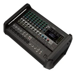 Yamaha EMX7 High Efficiency Portable Powered Mixer -L.A MUSIC Instruments photoviewer mixer emx7 wedge right