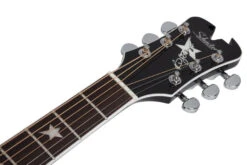 Schecter RS-1000-BUSK-ACOUSTIC-BLK RS-1000-BUSK-ACOUSTIC-BLK 283-SHC -L.A MUSIC Instruments rs 1000 busker headstock close highres