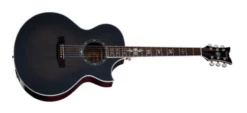 Schecter Acoustic-Electric Guitar Transparent Black Burst Satin 3701-SHC