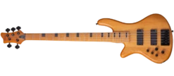 Schecter STILETTO-SESSION-5-LH-ANS Natural Satin 5 String Bass With EMG 40DC 40J Pickups 2855-SHC