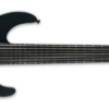 ESP LTD M-7HT BARITONE BLACK METAL IN BLACK SATIN LM7BHTBKMBLKS